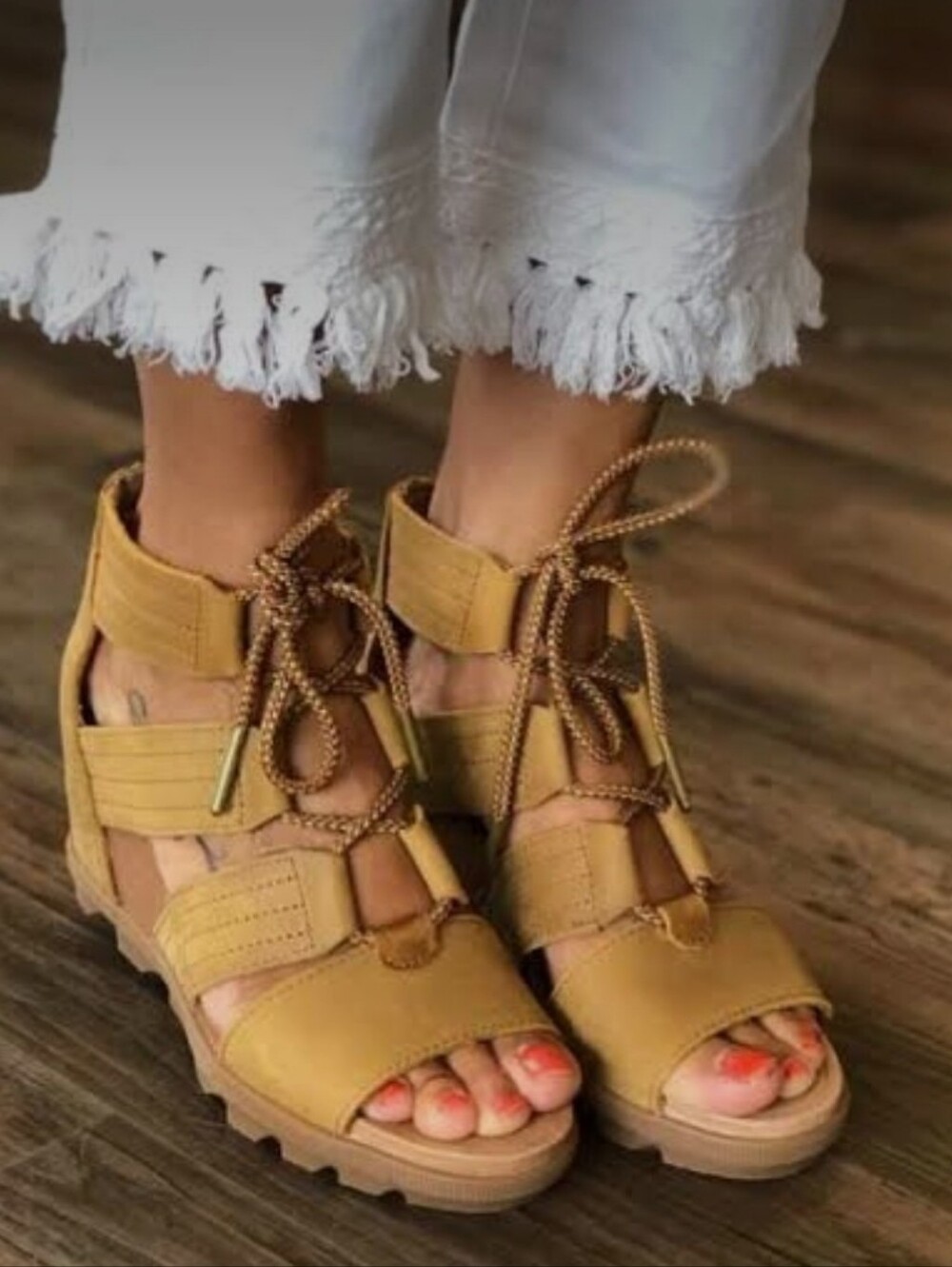Sorel Joanie II Lace Wedge Size 8